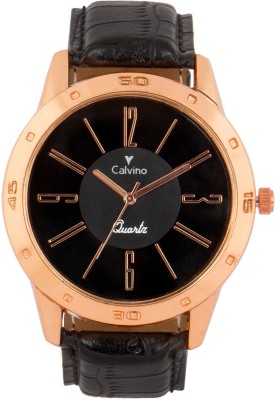 Calvino CGANS-1511494-RG_BlackBlack Analog Watch  - For Men   Watches  (Calvino)