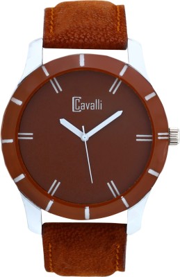 Cavalli CW092 Designer Brown Leather Analog Watch  - For Men   Watches  (Cavalli)