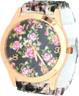 

Zoya 908_B Floral Print Watch - For Women