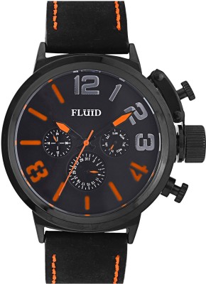 Fluid FL-157-BK-OR Analog Watch  - For Men   Watches  (Fluid)