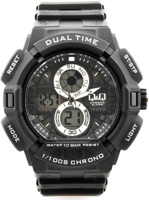 Q&Q GW81N001Y 1/100S CHRONO Analog-Digital Watch  - For Men   Watches  (Q&Q)