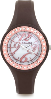 Sonata 8994PP02 Fashion Fibre Analog Watch  - For Women   Watches  (Sonata)