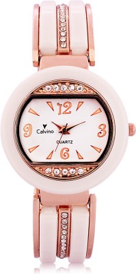 Calvino CLAB-16102-CH_WhiteGoldWhite Analog Watch  - For Women   Watches  (Calvino)