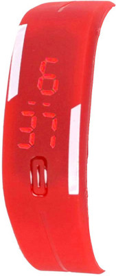 

Kissu Led Band Watch Combo of 3 Red, Red And Red Watch - For Couple