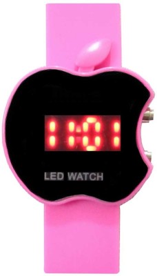 COSMIC APPLE SHAPE LED WITH RED DIGITAL LIGHT- PINK STRAP Digital Watch  - For Boys   Watches  (COSMIC)