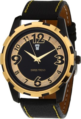 Swiss Trend ST2075 Golden Analog Watch  - For Men   Watches  (Swiss Trend)
