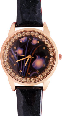 

Super Drool ST2378_WT_BLACK Lily Blossom Watch - For Women