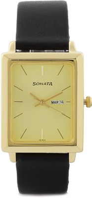 Sonata NG7078YL04 Fiber Collection Analog Watch  - For Men   Watches  (Sonata)