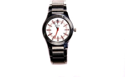 Adine Ad-5005 Silver-White Analog Watch  - For Men   Watches  (Adine)