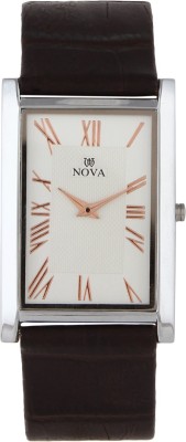 Nova FG-SLIM-CPR-BRN-31 Rectangular Watch  - For Men   Watches  (Nova)