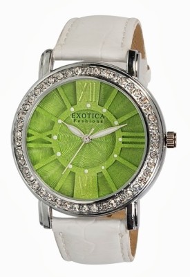 Exotica Fashions EF-70-Green-White Watch   Watches  (Exotica Fashions)