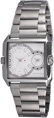 Giordano 60074 White Analog Watch  - For Men   Watches  (Giordano)