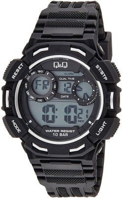 Q&Q M148-004Y 1/100S CHRONO Digital Watch  - For Men   Watches  (Q&Q)