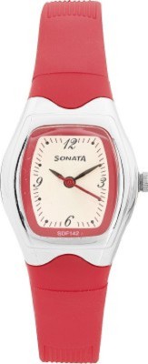 Sonata contemporary dial silv teen Analog Watch  - For Women   Watches  (Sonata)