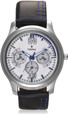 Calvino Cgas_1515524_blkwhite Stylish Analog Watch  - For Men   Watches  (Calvino)
