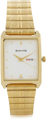 Sonata NF7007YM03 Analog Watch  - For Men   Watches  (Sonata)
