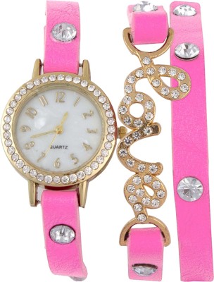 Declasse HJXT59889 PINK LOVE KNOT Analog Watch  - For Girls   Watches  (Declasse)