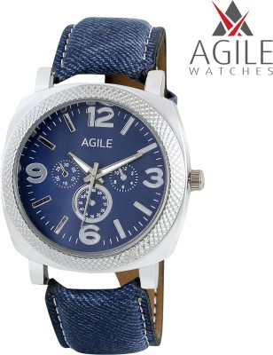 Agile AGM076 Classique Chrono Pattern Dial Analog Watch  - For Men   Watches  (Agile)