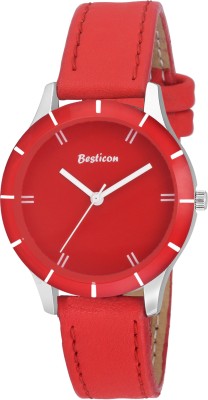 Besticon Monochrome Analog Red Dial Women's Watch - 6078SL06 Analog Watch  - For Girls   Watches  (Besticon)