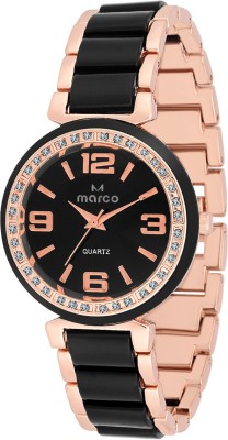Marco MR-LR243-BLK-GLD JEWEL Analog Watch  - For Women   Watches  (Marco)