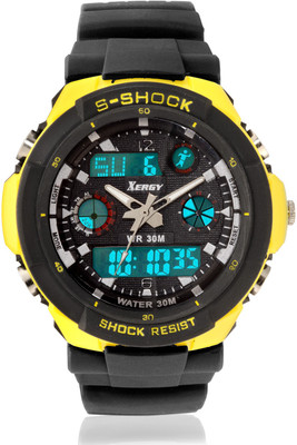 

Xergy Analog Digital, water proof , Alarm , Stopwatch , LED Light , Dual time Sports Watch 5205-3 Watch - For Boys