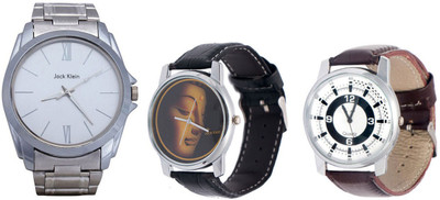 

Jack Klein Combo of Jack_m_01111, Leather And Graphic Watch - For Men
