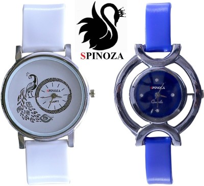 SPINOZA glory blue white peacock beautiful watches for girls pack of 2 watch Watch  - For Women   Watches  (SPINOZA)