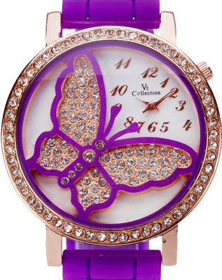 

Zoya-Hongz ZHZ-BUTPL-04 Butterfly Dial Watch - For Women