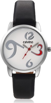 Calvino CLAS-1512-OPN-369_BLK-WHT Analog Watch  - For Women   Watches  (Calvino)