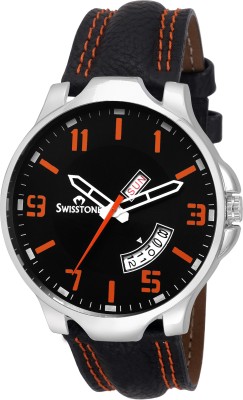 Swisstone SW-WT135-BLK-ORN Analog Watch  - For Men   Watches  (Swisstone)