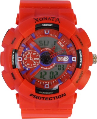 Creator Xonata Wr 20Bar Sports Protection Red Analog-Digital Watch  - For Boys & Girls   Watches  (Creator)