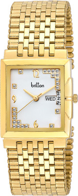 

BRITTON Day and Date Display-BR-GSQ053-SLV-GLD Watch - For Men