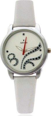 Calvino CLAS-1512 OPN-5_Wht Wht Scintillating Analog Watch  - For Women   Watches  (Calvino)