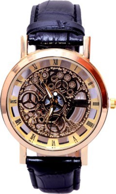 Mobspy BT-17 Transparent Golden Case Stylish Watch Watch  - For Men   Watches  (Mobspy)