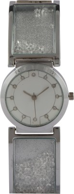 Merchanteshop Diamond stone studded Silver Analog Watch  - For Women   Watches  (Merchanteshop)