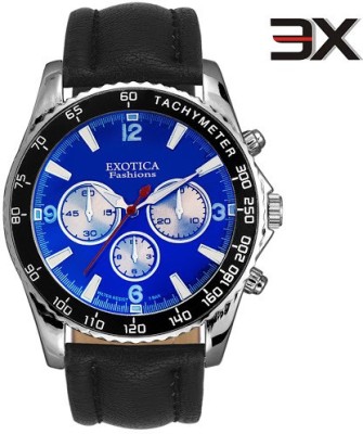 Exotica Fashions EFG-110-Black-Blue-New New Series Analog Watch  - For Men   Watches  (Exotica Fashions)