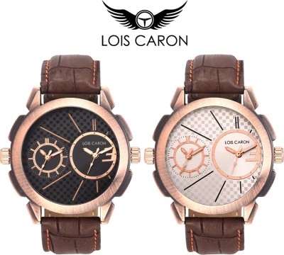 Lois Caron LCS-4097+4098 DUAL TIME Watch  - For Men   Watches  (Lois Caron)