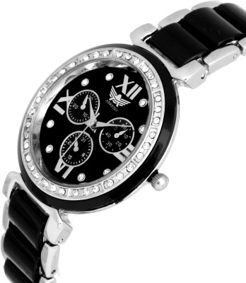 Abrexo ABX1111-SLV-BK Analog Watch  - For Women   Watches  (Abrexo)