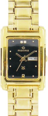 Maxima 07550CPGY Mac Gold Analog Watch  - For Men   Watches  (Maxima)