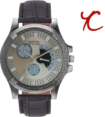 Youth Club Chrono-Pattern Analog Watch  - For Men   Watches  (Youth Club)