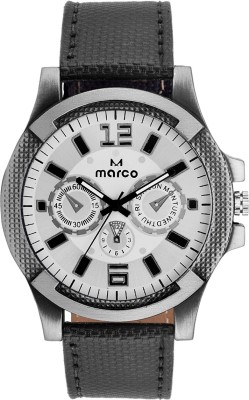 Marco MR-GR234-WHT-BLK Analog Watch  - For Men   Watches  (Marco)
