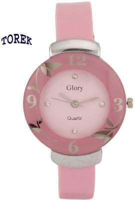 Torek Glory Pink Round UNH-523PP Analog Watch  - For Women   Watches  (Torek)