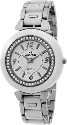 Marco MR-LR082-WHT-WHT GLOSSY Analog Watch  - For Women   Watches  (Marco)