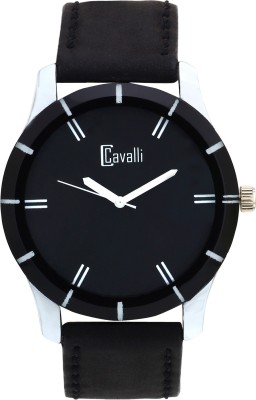 Cavalli CW091 Trendy Black Leather Analog Watch  - For Men   Watches  (Cavalli)