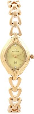 Maxima 04886BMLY Gold Analog Watch  - For Women   Watches  (Maxima)