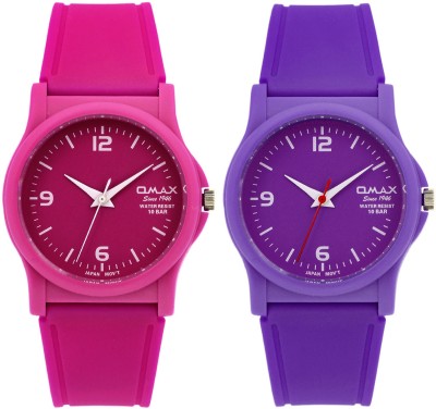Omax FS267_268_Pink_Purple Watch  - For Couple   Watches  (Omax)
