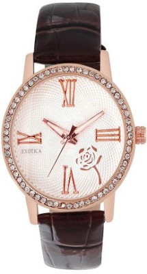 Exotica Fashions EFL-706-Brown Basic Analog Watch  - For Women   Watches  (Exotica Fashions)