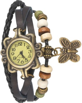 NS18 Vintage Butterfly Rakhi Watch Black Analog Watch  - For Women   Watches  (NS18)