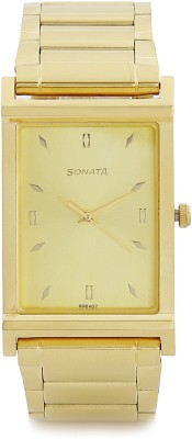 Sonata 77032YM01 Analog Watch  - For Men   Watches  (Sonata)