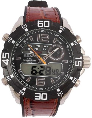 Revv GI8201WBLACKBROWN Analog-Digital Watch  - For Men   Watches  (Revv)